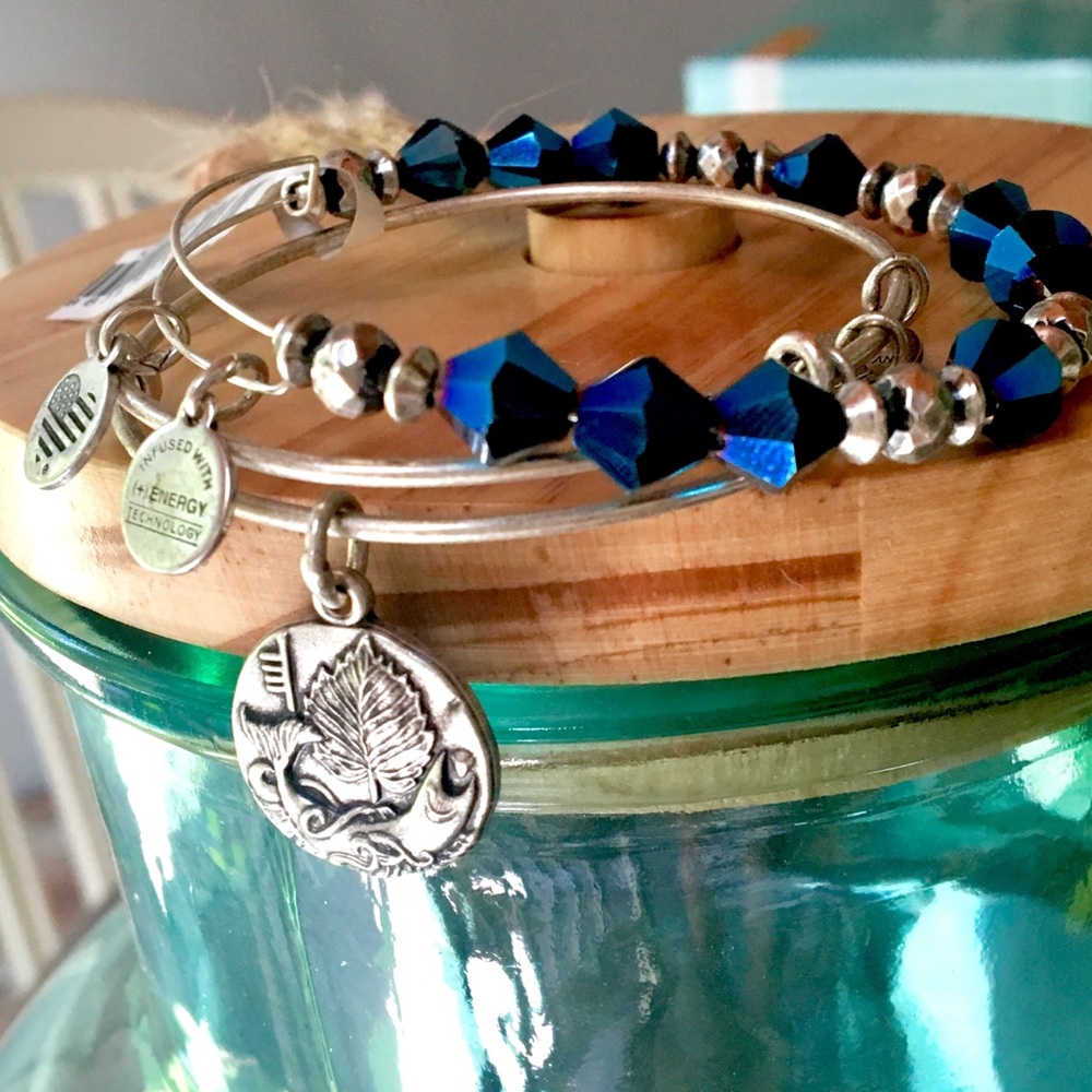 Alex and Ani Azure set of 2 bangles!